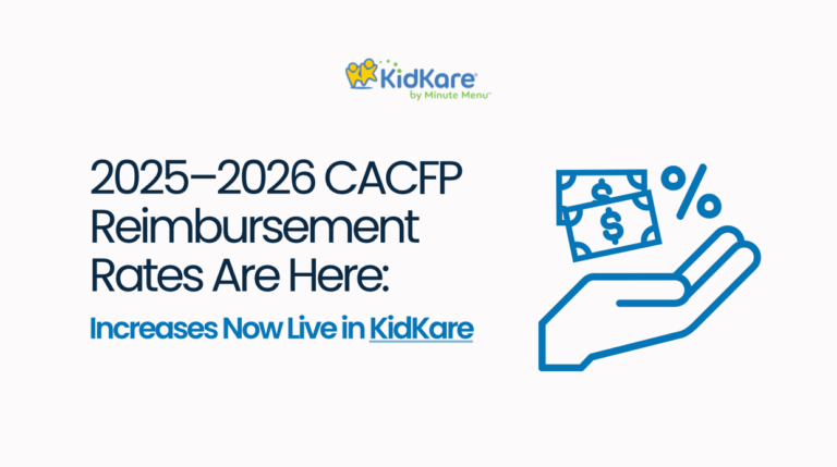 CACFP reimbursement rates